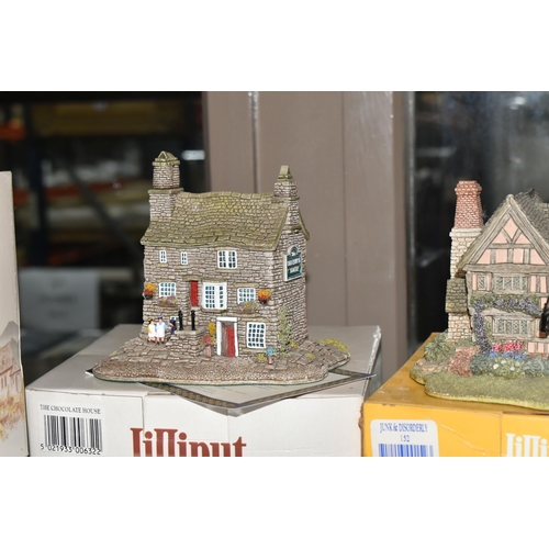 506 - A COLLECTION OF TWENTY-THREE LILLIPUT LANE SCULPTURES, to include English collection North, The Choc... 