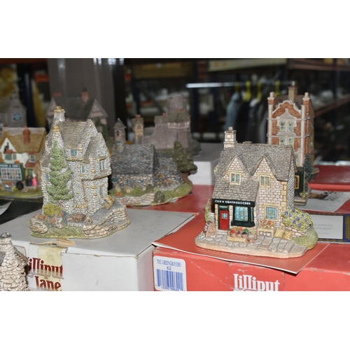 506 - A COLLECTION OF TWENTY-THREE LILLIPUT LANE SCULPTURES, to include English collection North, The Choc... 