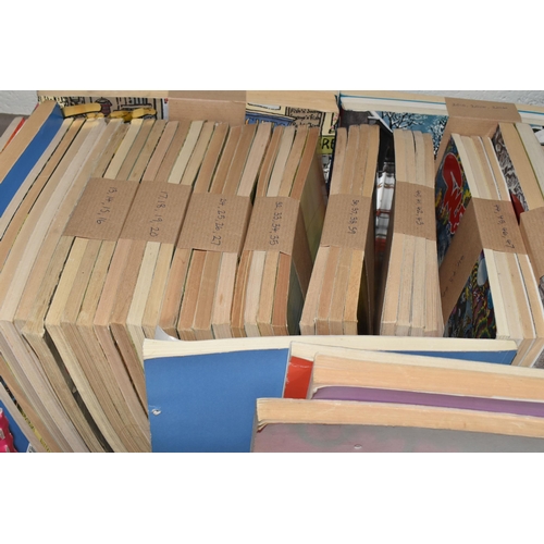 510 - FOUR BOXES OF GILES BOOKS AND RECORDS, to include approximately eighty five Giles books to include s... 