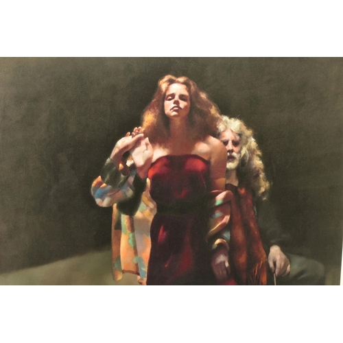 518 - ROBERT LENKIEWICZ (1941-2002) 'THE PAINTER WITH JANINE PECORINI', an artist proof edition proof prin... 