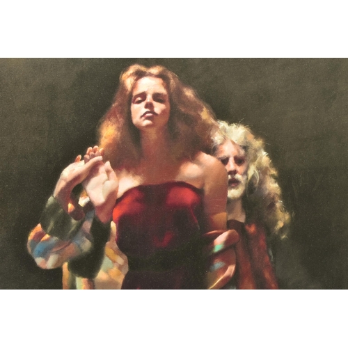 518 - ROBERT LENKIEWICZ (1941-2002) 'THE PAINTER WITH JANINE PECORINI', an artist proof edition proof prin... 