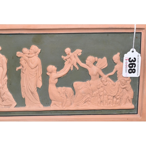 368 - AFTER BERTEL THORVALDSEN, 'AGES OF LOVE' NINTEENTH CENTURY SCULPTED RELIEF TERRACOTTA PLAQUE, depict... 