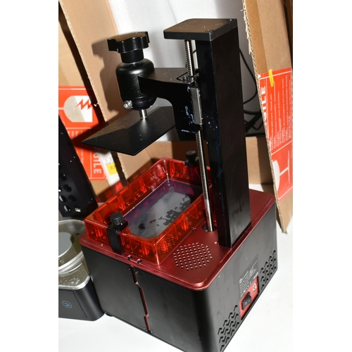 523 - AN ELEGOO MARS 2P 3D PRINTER, with box and instructions, together with an Elgoo Mercury Plus 2.0 was... 