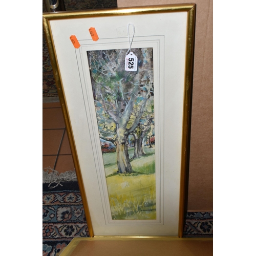 525 - A QUANTITY OF 20TH CENTURY WATERCOLOURS AND PRINTS ETC, to include three Mollie Fisher watercolours,... 