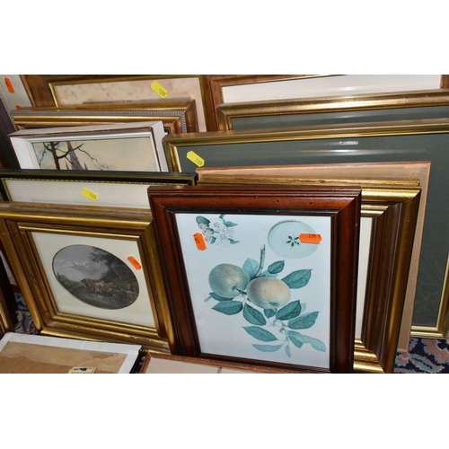 525 - A QUANTITY OF 20TH CENTURY WATERCOLOURS AND PRINTS ETC, to include three Mollie Fisher watercolours,... 