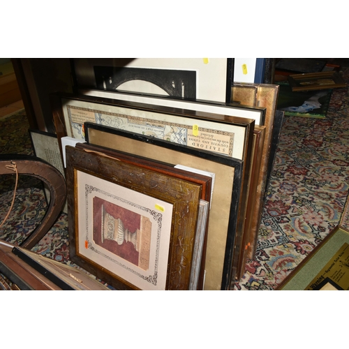 528 - A QUANTITY OF ASSORTED PRINTS ETC, to include two Turner prints, a Wilfred C. Applebey drypoint etch... 