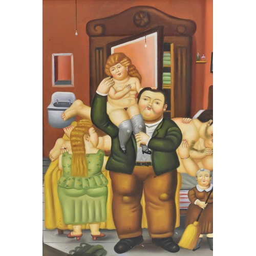 530 - R. WILSON AFTER FERNANDO BOTERO, 'LA CASA DE AMANDA RAMIREZ / THE HOUSE OF AMANDA RAMIEREZ', a scene... 