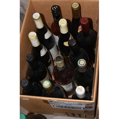 923 - ALCOHOL, Two Boxes of assorted wine and spirits containing eighteen bottles of red and white wine fr... 