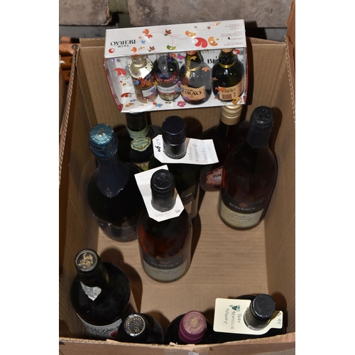 930 - WINE, SPIRIT & LIQUEUERS, Three Boxes containing a large  collection of 50+  bottles, half-bottles a... 