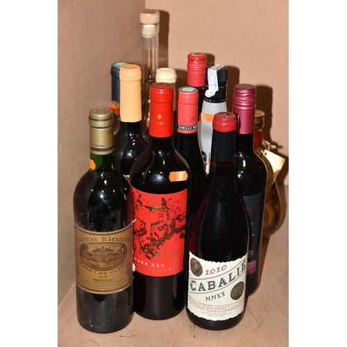 937 - WINE & SPIRIT, Twelve bottles to include 1 x Chateau Batailley 1979 Grand Cru Pauillac, 1 x Cabalie ... 