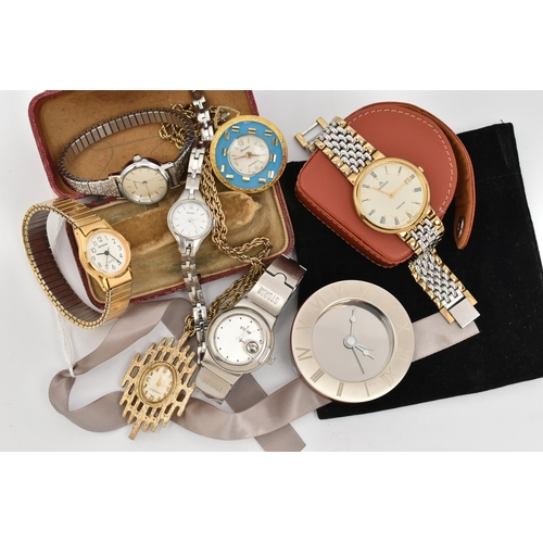 161 - A SELECTION OF WATCHES TOGETHER WITH AN ANTIQUE WATCH BOX, to include two SEKONDA wristwatch, a SEIK... 