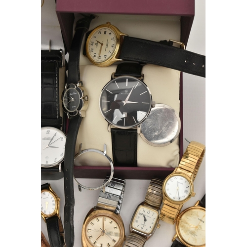 163 - A SELECTION OF WATCHES, to include a boxed gentleman's Accurist wristwatch, two lady's Accurist watc... 