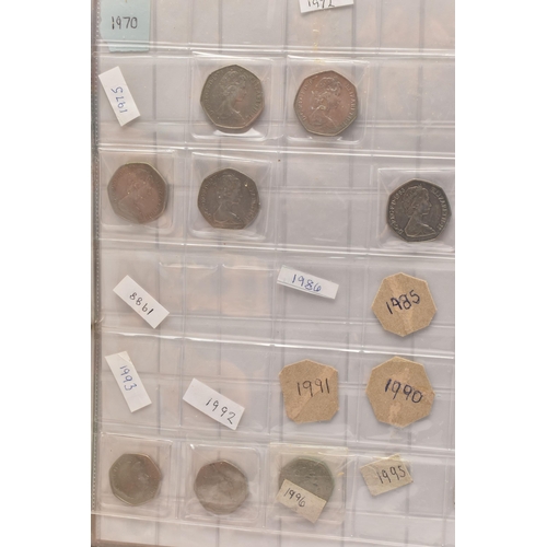 225 - TWO ALBUMS CONTAINING MIXED COINS, to include UK coins with amounts of Silver 3d coins Victoria-Geor... 