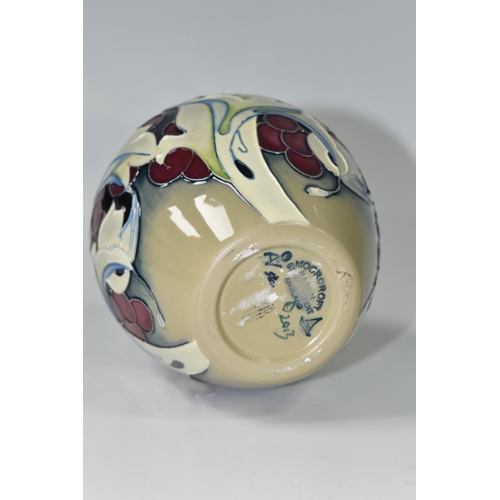 388 - A MOORCROFT POTTERY 'ACANTHUS LEAF' DESIGN VASE, by Emma Bossons, 2013, painted and impressed marks ... 