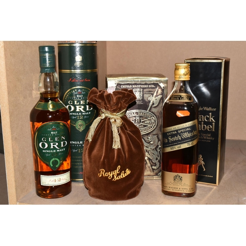 908 - WHISKY, Three Bottles of Exceptional Whisky comprising 1 x GLEN ORD SINGLE MALT, aged 12 Years, 40% ... 