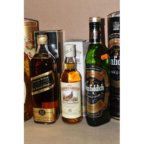 922 - WHISKY & WINE, Eight Bottles comprising 1 x Bottle of GLENFIDDICH SINGLE MALT, Special Old Reserve, ... 