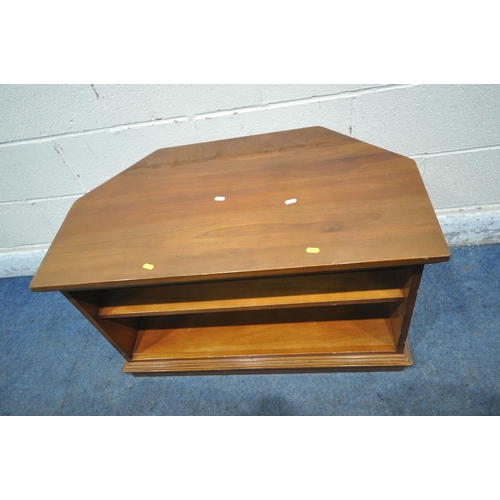 1330 - A MODERN HARDWOOD COFFEE TABLE, with two drawers, and an undershelf, width 111cm x depth 61cm x heig... 