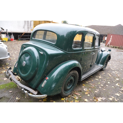 1003 - A 1948 ROVER P3-60 FOUR DOOR SALOON CAR IN GREEN with a 1595cc petrol engine, four speed manual gear... 