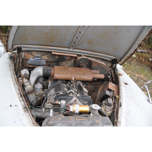 1004 - A 1968 JAGUAR 340 FOUR DOOR SALOON CAR IN GREY, in need of restoration, with a 3442cc straight six p... 