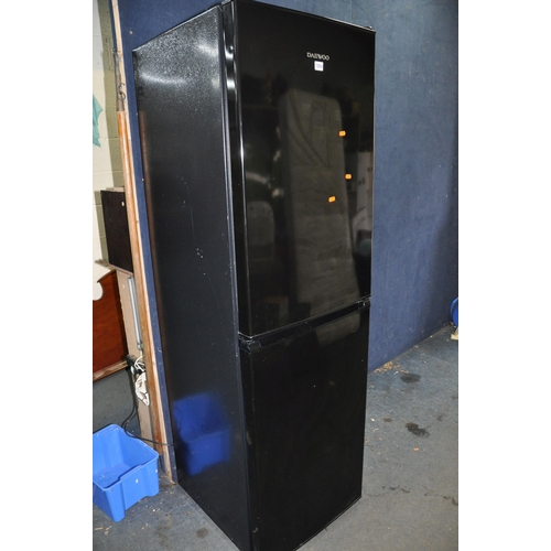 1054 - A DAEWOO DFF470SB FRIDGE FREEZER width 55cm depth 61cm height 180cm (PAT pass and working at 5 and -... 