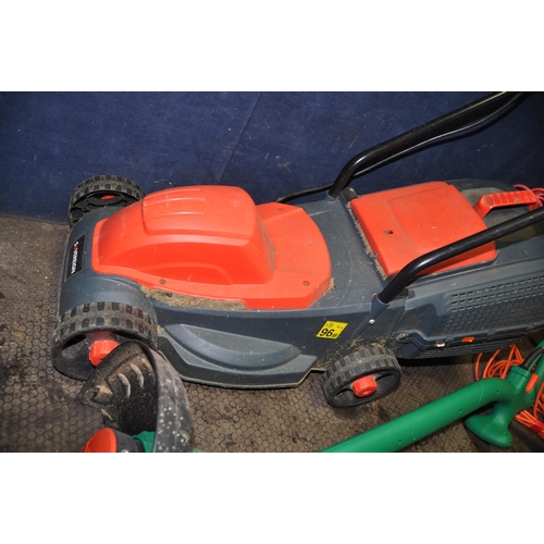 1071 - A SOVEREIGN ELECTRIC LAWN MOWER with collection box and a Black and Decker strimmer (both PAT pass a... 