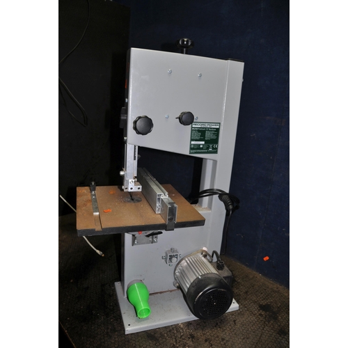 1080 - A RECORD BS250 BANDSAW with a 34cm x 35cm cast iron bed total height 86cm (PAT pass and working)