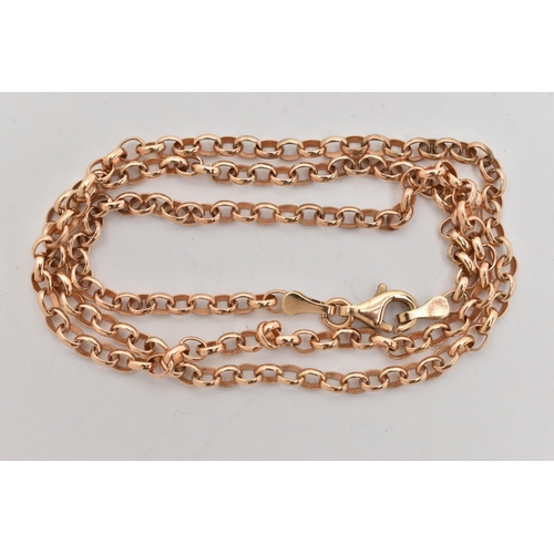 58 - A 9CT GOLD CHAIN NECKLACE, a yellow gold belcher link chain necklace, fitted with a lobster clasp, a... 