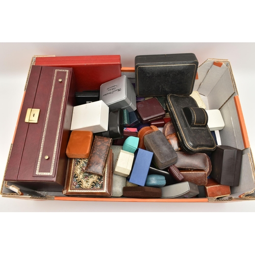 171 - A LARGE ASSORTMENT OF BOXES, antique and vintage jewellery and silverware boxes, to include boxes de... 