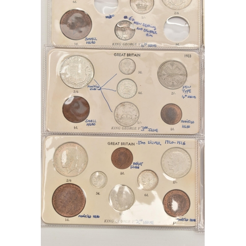 202 - A PARCEL OF UK COINAGE, to include a boxed 1955 Maundy coin set, complete and Incomplete set of coin... 