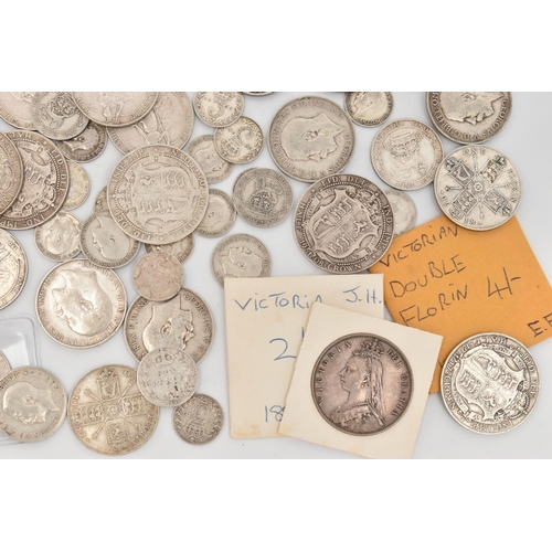 205 - A PARCEL OF APPROXIMATELY 630 GRAMS OF .925 SILVER UK COINS, including high grades Crown, Halfcrowns... 