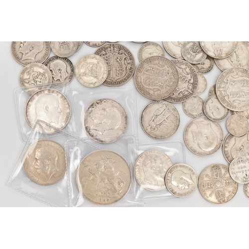 205 - A PARCEL OF APPROXIMATELY 630 GRAMS OF .925 SILVER UK COINS, including high grades Crown, Halfcrowns... 