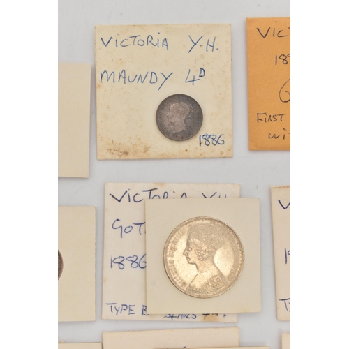 208 - A PARCEL OF MOSTLY QUEEN VICTORIA COINAGE, to include a Victoria 1890 Prooflike Shilling coin, 1890 ... 