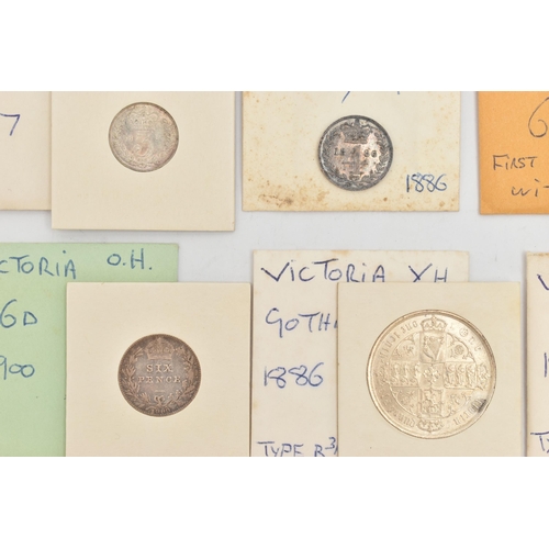 208 - A PARCEL OF MOSTLY QUEEN VICTORIA COINAGE, to include a Victoria 1890 Prooflike Shilling coin, 1890 ... 