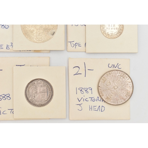 208 - A PARCEL OF MOSTLY QUEEN VICTORIA COINAGE, to include a Victoria 1890 Prooflike Shilling coin, 1890 ... 