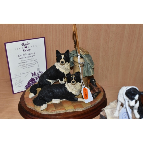 334 - FOUR LIMITED EDITION BORDER FINE ARTS SOCIETY FIGURINES, comprising 'Out of Harm's Way', 'Mother's P... 