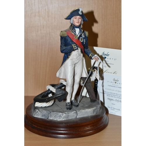 340 - A LIMITED EDITION BORDER FINE ARTS 'ADMIRAL LORD NELSON' FIGURE, B0969, commemorating the Battle of ... 