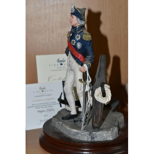 340 - A LIMITED EDITION BORDER FINE ARTS 'ADMIRAL LORD NELSON' FIGURE, B0969, commemorating the Battle of ... 