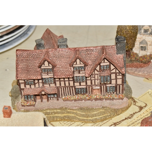 369 - A GROUP OF LILLIPUT LANE SCULPTURES, comprising Buttercup Cottage, Moreton Manor, William Shakespear... 