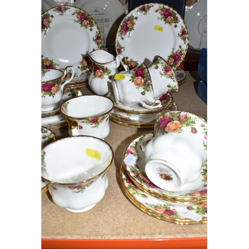 374 - A GROUP OF ROYAL ALBERT OLD COUNTRY ROSES TEAWARES comprising twelve tea cups, twelve saucers, twelv... 