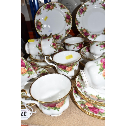 374 - A GROUP OF ROYAL ALBERT OLD COUNTRY ROSES TEAWARES comprising twelve tea cups, twelve saucers, twelv... 