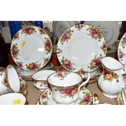 374 - A GROUP OF ROYAL ALBERT OLD COUNTRY ROSES TEAWARES comprising twelve tea cups, twelve saucers, twelv... 