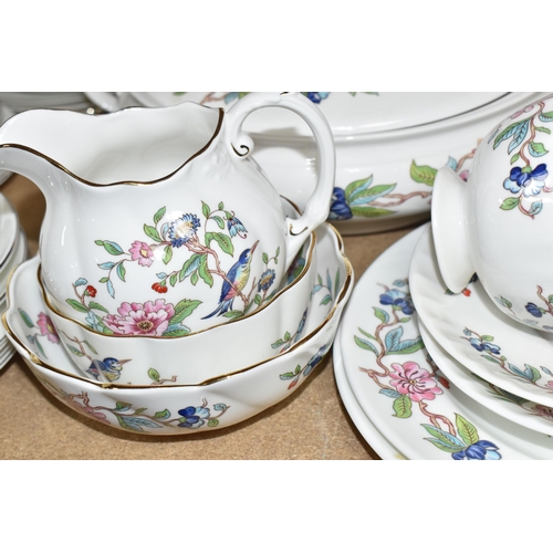 406 - A FORTY-SIX PIECE AYNSLEY 'PEMBROKE' DINNER SERVICE comprising six tea cups, six saucers, six side p... 