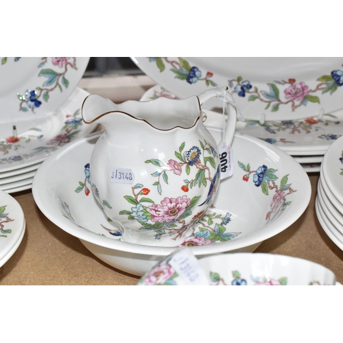 406 - A FORTY-SIX PIECE AYNSLEY 'PEMBROKE' DINNER SERVICE comprising six tea cups, six saucers, six side p... 