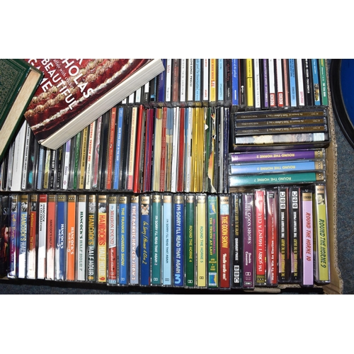 409 - THREE BOXES AND LOOSE CDS, TAPES AND LPS to include approximately one hundred and fifty CDs to inclu... 