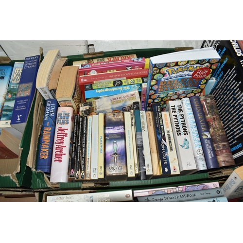 422 - SIX BOXES OF BOOKS containing approximately 175 miscellaneous titles in hardback and paperback forma... 