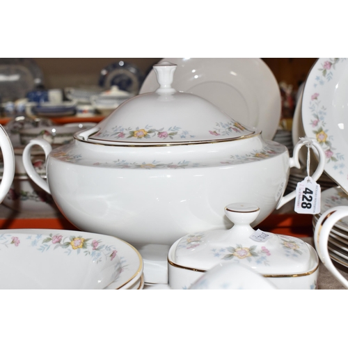 428 - A SIXTY SEVEN PIECE MAYFAIR DINNER SERVICE, comprising a soup tureen, a meat plate, two oval serving... 