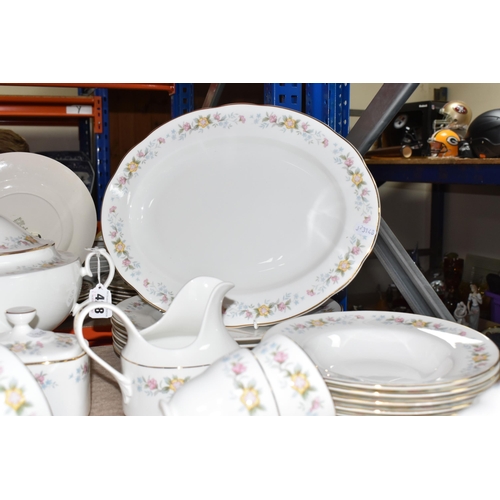 428 - A SIXTY SEVEN PIECE MAYFAIR DINNER SERVICE, comprising a soup tureen, a meat plate, two oval serving... 