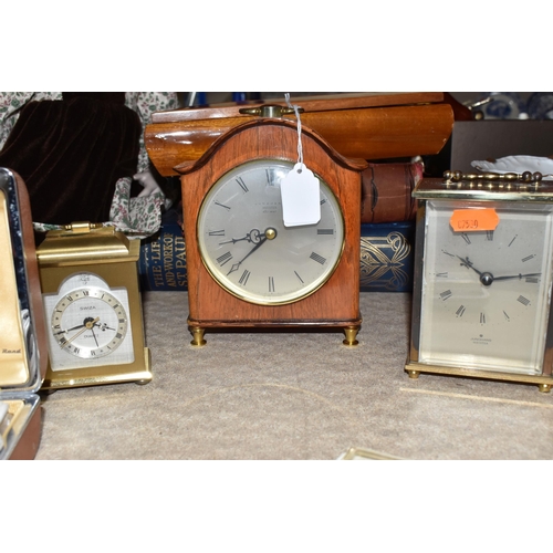 430 - A GROUP OF CLOCKS, VINTAGE ELECTRICALS, DOLL AND SUNDRY ITEMS, comprising a Junghans Meister Ato-Mat... 