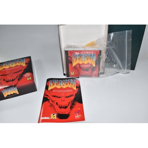 447 - THE ULTIMATE DOOM BIG BOX PC VIDEO GAME, includes the game and manual, game untested