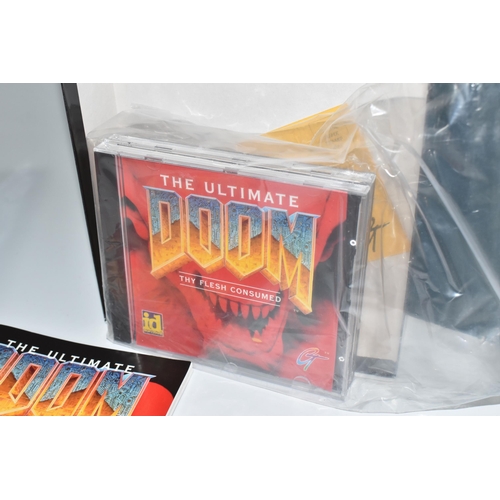 447 - THE ULTIMATE DOOM BIG BOX PC VIDEO GAME, includes the game and manual, game untested